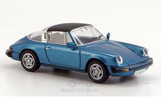 Coche miniatura Porsche 911 1/87 Brekina Targa (G-Modell) metalico azul Dach abnehmbar Porsche 911 1/87 Brekina Targa (G-Modell) metalico azul Dach abnehmbar coche miniatura