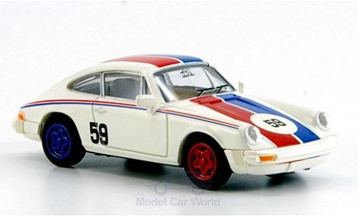 Coche miniatura Porsche 911 1/87 Brekina blanco No.59 azul-rojoe Streifen Porsche 911 1/87 Brekina blanco No.59 azul-rojoe Streifen coche miniatura