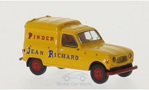 Coche miniatura Renault 4 L 1/87 Brekina R Fourgonnette Pinder Jean Richard Renault 4 L 1/87 Brekina R Fourgonnette Pinder Jean Richard coche miniatura