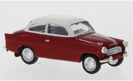 Skoda Octavia 1/87 Brekina rojo/blanco 1960 coche miniatura