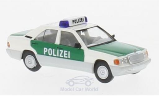 Mercedes 190 E 1/87 Brekina E Polizei Hamburg coche miniatura