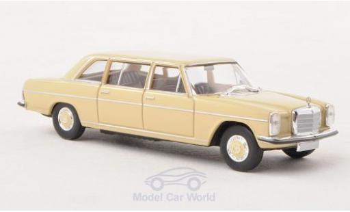 Mercedes 220 1/87 Brekina D lang (W115) beige Strich-Acht coche miniatura