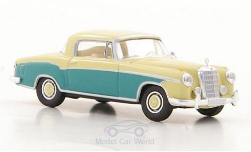 Mercedes 220 1/87 Brekina S Coupe (W180 II) beige/verde coche miniatura