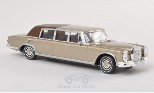 Coche miniatura Mercedes 600 1/87 Brekina Landaulet gold Verdeck geschlossen Mercedes 600 1/87 Brekina Landaulet gold Verdeck geschlossen coche miniatura