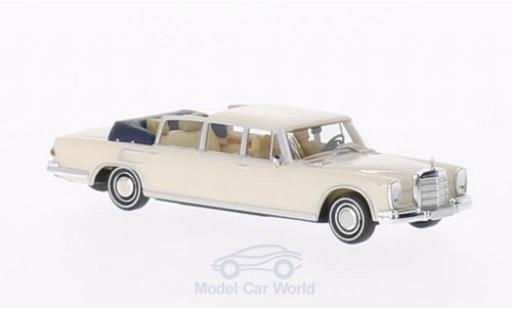 Mercedes 600 1/87 Brekina Landaulet blanco Verdeck geöffnet coche miniatura
