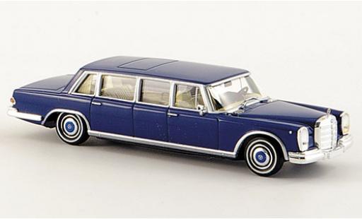 Coche miniatura Mercedes 600 1/87 Brekina Pullman Limousine azul Mercedes 600 1/87 Brekina Pullman Limousine azul coche miniatura