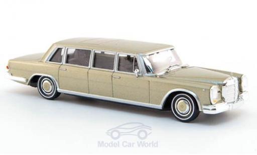 Coche miniatura Mercedes 600 1/87 Brekina Pullman Limousine gold Mercedes 600 1/87 Brekina Pullman Limousine gold coche miniatura