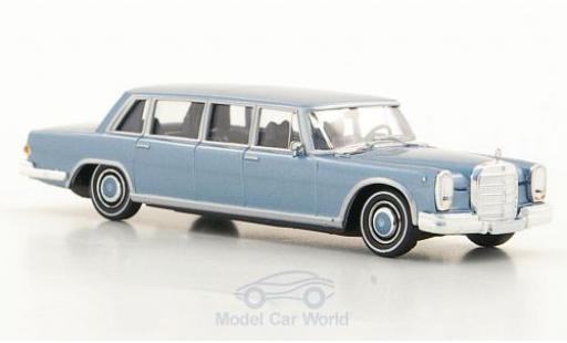 Coche miniatura Mercedes 600 1/87 Brekina (W100) Pullman Limousine metalico azul Mercedes 600 1/87 Brekina (W100) Pullman Limousine metalico azul coche miniatura
