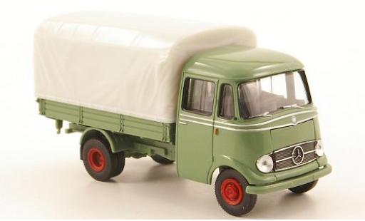 Coche miniatura Mercedes L319 1/87 Brekina Pritsche verde PP-LKW ohne Vitrine Mercedes L319 1/87 Brekina Pritsche verde PP-LKW ohne Vitrine coche miniatura