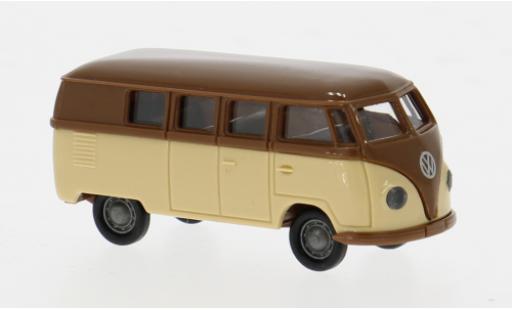Coche miniatura Volkswagen T1 1/87 Brekina a Kombi braun/beige 1950 1:87 Volkswagen T1 1/87 Brekina a Kombi braun/beige 1950 1:87 coche miniatura