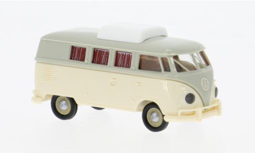 Coche miniatura Volkswagen T1 1/87 Brekina b Camper grau/beige 1960 1:87 Volkswagen T1 1/87 Brekina b Camper grau/beige 1960 1:87 coche miniatura