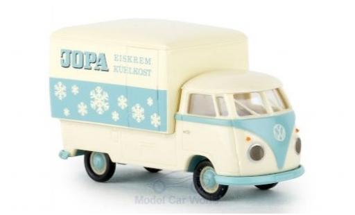 Coche miniatura Volkswagen T1 1/87 Brekina b Großraum-Koffer Jopa Eiskrem 1960 Volkswagen T1 1/87 Brekina b Großraum-Koffer Jopa Eiskrem 1960 coche miniatura