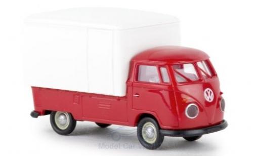 Coche miniatura Volkswagen T1 1/87 Brekina b Großraum-Koffer rojo/blanco 1960 Volkswagen T1 1/87 Brekina b Großraum-Koffer rojo/blanco 1960 coche miniatura