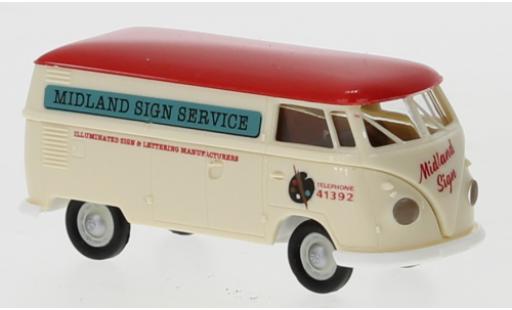 Coche miniatura Volkswagen T1 1/87 Brekina b Kasten Midland Sign Service 1960 Volkswagen T1 1/87 Brekina b Kasten Midland Sign Service 1960 coche miniatura