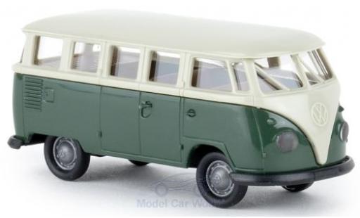 Coche miniatura Volkswagen T1 1/87 Brekina b Mindersamba gris/verde Economy Volkswagen T1 1/87 Brekina b Mindersamba gris/verde Economy coche miniatura