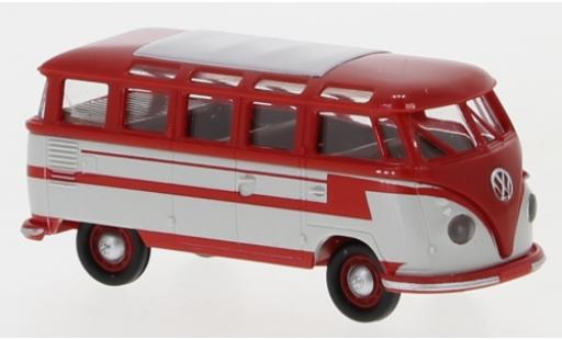 Coche miniatura Volkswagen T1 1/87 Brekina b Samba rojo/gris 1960 Volkswagen T1 1/87 Brekina b Samba rojo/gris 1960 coche miniatura