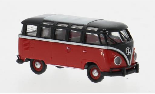 Coche miniatura Volkswagen T1 1/87 Brekina b Samba schwarz/rojo 1960 1:87 Volkswagen T1 1/87 Brekina b Samba schwarz/rojo 1960 1:87 coche miniatura