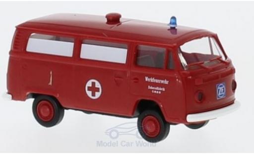 Coche miniatura Volkswagen T2 B 1/87 Brekina Bus Werkfeuerwehr ZF Volkswagen T2 B 1/87 Brekina Bus Werkfeuerwehr ZF coche miniatura