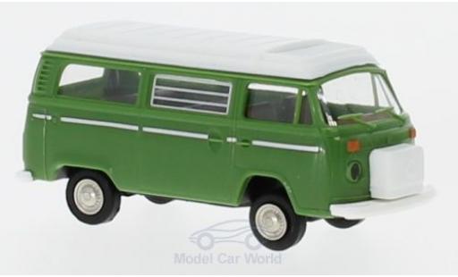 Coche miniatura Volkswagen T2 A 1/87 Brekina Camper verde mit Aufstelldach Volkswagen T2 A 1/87 Brekina Camper verde mit Aufstelldach coche miniatura