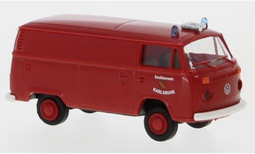 Coche miniatura Volkswagen T2 1/87 Brekina Kasten Berufsfeuerwehr Karlsruhe 1972 Volkswagen T2 1/87 Brekina Kasten Berufsfeuerwehr Karlsruhe 1972 coche miniatura