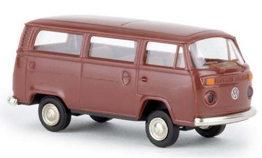 Coche miniatura Volkswagen T2 1/87 Brekina Kombi marron 1972 Volkswagen T2 1/87 Brekina Kombi marron 1972 coche miniatura