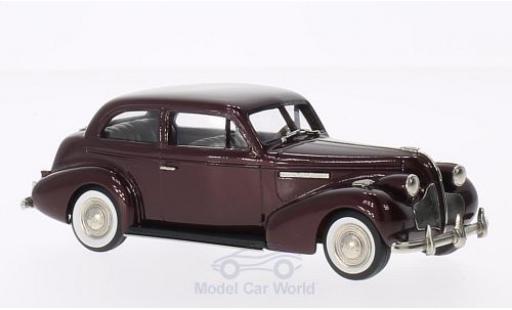 Buick Century 1/43 Brooklin 2-door Touring Sedan M-68 metalico rojo 1939 coche miniatura