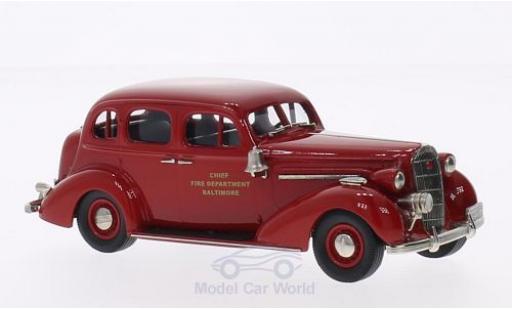 Buick Special 1/43 Brooklin Sedan Baltimore Fire Chief rojo 1936 coche miniatura
