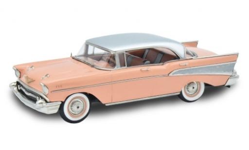 Chevrolet Bel Air 1/43 Brooklin Four-Door Hardtop rosa/gris 1957 coche miniatura