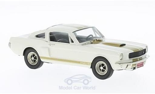 Coche miniatura Ford Mustang 1/43 Brooklin blanco/gold 1966 ohne Vitrine Ford Mustang 1/43 Brooklin blanco/gold 1966 ohne Vitrine coche miniatura