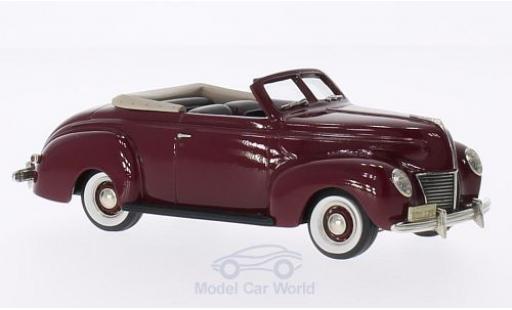 Mercury Club Coupe 1/43 Brooklin 2-door Convertible rojo 1939 coche miniatura