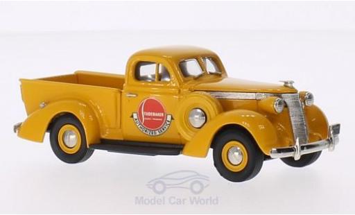 Coche miniatura Studebaker Coupe Express 1/43 Brooklin Pick-Up amarillo Authorized Service 1937 Studebaker Coupe Express 1/43 Brooklin Pick-Up amarillo Authorized Service 1937 coche miniatura