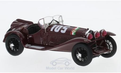 Coche miniatura Alfa Romeo 2300 1/43 Brumm RHD No.105 Mille Miglia 1932 T.Nuvolari/G-B.Guidotti Alfa Romeo 2300 1/43 Brumm RHD No.105 Mille Miglia 1932 T.Nuvolari/G-B.Guidotti coche miniatura