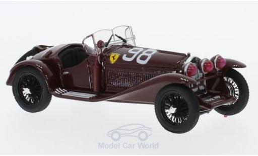 Coche miniatura Alfa Romeo 2300 1/43 Brumm RHD No.98 Scuderia Ferrari Mille Miglia 1933 T.Nuvolari/D.Compagnoni Alfa Romeo 2300 1/43 Brumm RHD No.98 Scuderia Ferrari Mille Miglia 1933 T.Nuvolari/D.Compagnoni coche miniatura