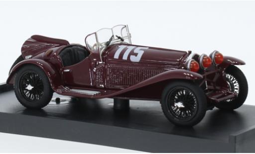 Coche miniatura Alfa Romeo 8C 1/43 Brumm 2300 RHD No.115 Mille Miglia 1932 Alfa Romeo 8C 1/43 Brumm 2300 RHD No.115 Mille Miglia 1932 coche miniatura
