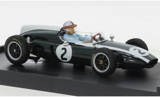 Coche miniatura Cooper T53 1/43 Brumm No.2 formule 1 GP Grande-Bretagne 1960 Cooper T53 1/43 Brumm No.2 formule 1 GP Grande-Bretagne 1960 coche miniatura