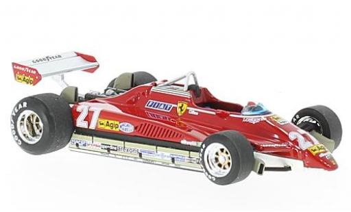 Coche miniatura Ferrari 126 1/43 Brumm C2 Turbo No.27 formule 1 GP Brésil 1982 Ferrari 126 1/43 Brumm C2 Turbo No.27 formule 1 GP Brésil 1982 coche miniatura