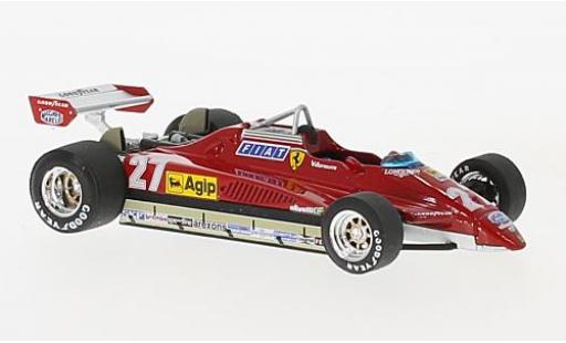 Coche miniatura Ferrari 126 1/43 Brumm C2 Turbo No.27 formule 1 GP San Marino 1982 Ferrari 126 1/43 Brumm C2 Turbo No.27 formule 1 GP San Marino 1982 coche miniatura