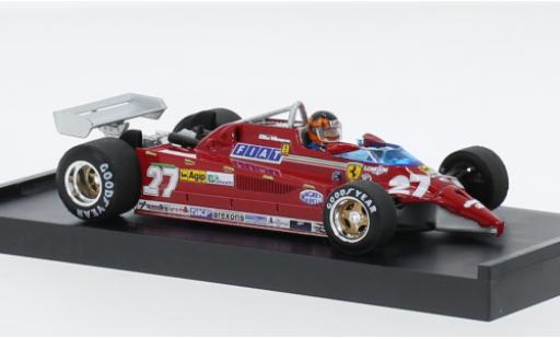 Coche miniatura Ferrari 126 1/43 Brumm CK turbo No.27 Scuderia formule 1 Aeroporto di Treviso-Istrana 1981 Ferrari 126 1/43 Brumm CK turbo No.27 Scuderia formule 1 Aeroporto di Treviso-Istrana 1981 coche miniatura