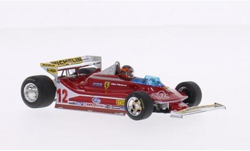 Coche miniatura Ferrari 312 1/43 Brumm T4 No.12 Scuderia formule 1 GP USA West 1979 Ferrari 312 1/43 Brumm T4 No.12 Scuderia formule 1 GP USA West 1979 coche miniatura