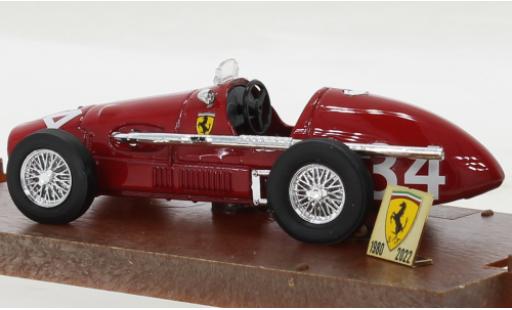Ferrari 500 1/43 Brumm F2 metallise rouge No.34 formule 2 1952 coche miniatura