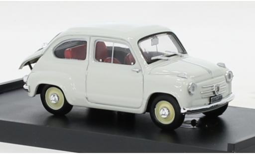 Fiat 600 1/43 Brumm gris clair 1956 coche miniatura