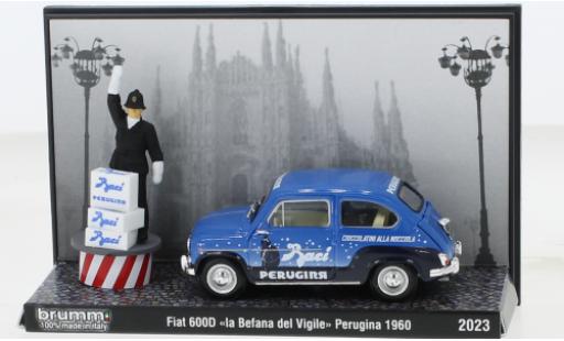 Coche miniatura Fiat 600 1/43 Brumm D Berlina La Bafana del Vigile a Milano 1960 Fiat 600 1/43 Brumm D Berlina La Bafana del Vigile a Milano 1960 coche miniatura