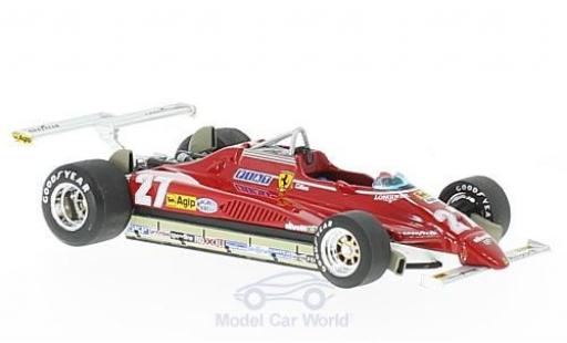 Ferrari 126 1/43 Brumm C2 Turbo No.27 Formel 1 GP Long Beach 1982 G.Villeneuve coche miniatura