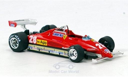 Coche miniatura Ferrari 126 1982 1/43 Brumm C2 Turbo No.28 Formel 1 GP San Marino 1982 D.Pironi Ferrari 126 1982 1/43 Brumm C2 Turbo No.28 Formel 1 GP San Marino 1982 D.Pironi coche miniatura
