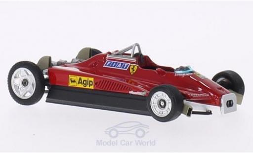 Coche miniatura Ferrari 126 1982 1/43 Brumm C2 Turbo Scuderia Formel 1 GP San Marino 1982 T-Car / Ersatzfahrzeug Ferrari 126 1982 1/43 Brumm C2 Turbo Scuderia Formel 1 GP San Marino 1982 T-Car / Ersatzfahrzeug coche miniatura
