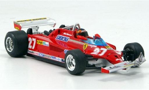 Ferrari 126 1/43 Brumm CK Turbo No.27 Scuderia Formel 1 GP Kanada 1981 avec figurine de conducteur ronde 39-54 G.Villeneuve coche miniatura