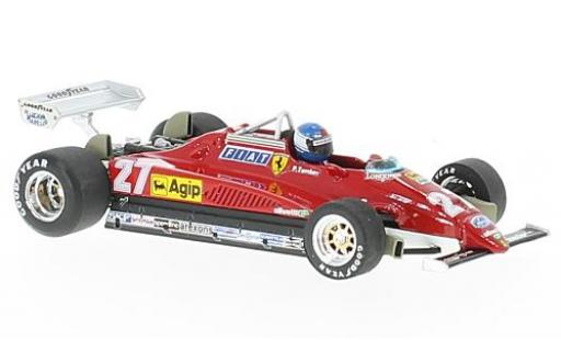 Ferrari 126 1/43 Brumm C2 turbo No.27 Formel 1 GP Italien 1982 avec figurine de conducteur P.Tambay coche miniatura