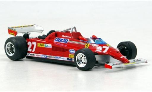 Ferrari 126 1/43 Brumm CK Turbo No.27 Scuderia Formel 1 GP Monte Carlo 1981 G.Villeneuve sans Vitrine coche miniatura