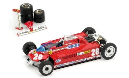 Ferrari 126 1/43 Brumm CK Turbo No.28 Scuderia Formel 1 GP Monaco 1981 Transportversion D.Pironi coche miniatura