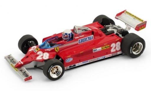 Ferrari 126 1/43 Brumm CK Turbo No.28 Scuderia Formel 1 GP Monaco 1981 y compris les figurine de conducteur D.Pironi coche miniatura